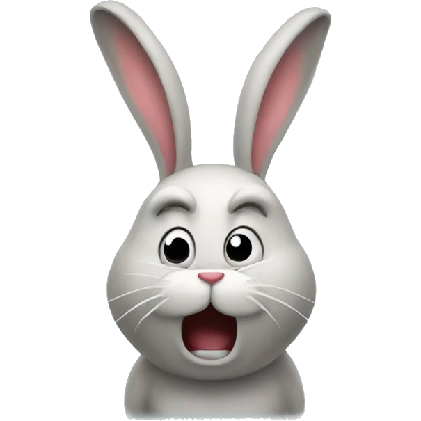 upset bunny emoji