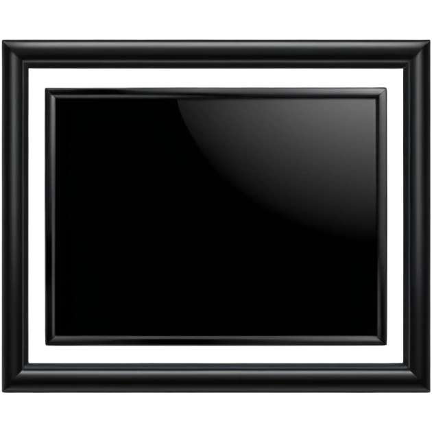 Black photo frame emoji
