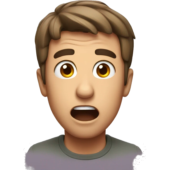 Surprised guy emoji