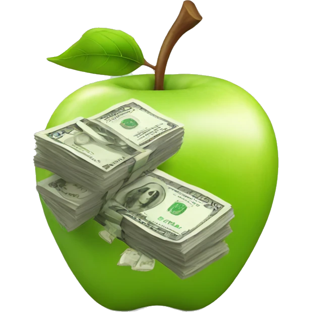 Apple gost holding a lot of cash emoji