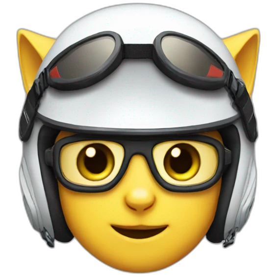 cat pilot formula 1 emoji