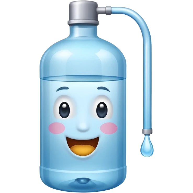 botella de 20 litros de agua purificada sin caritas emoji