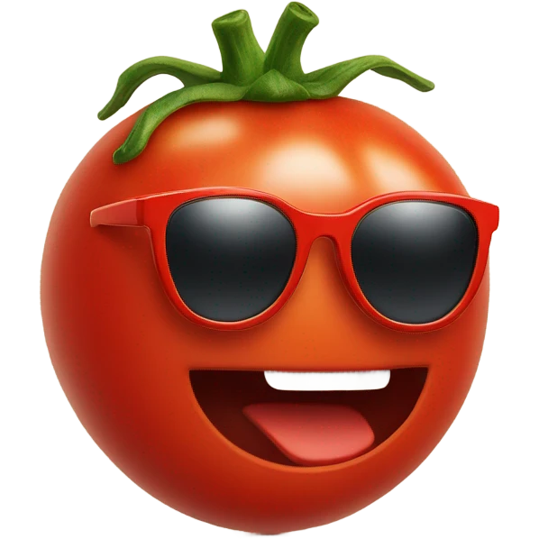 Tomato with sun glasses  emoji
