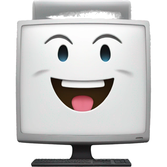 happy computer emoji