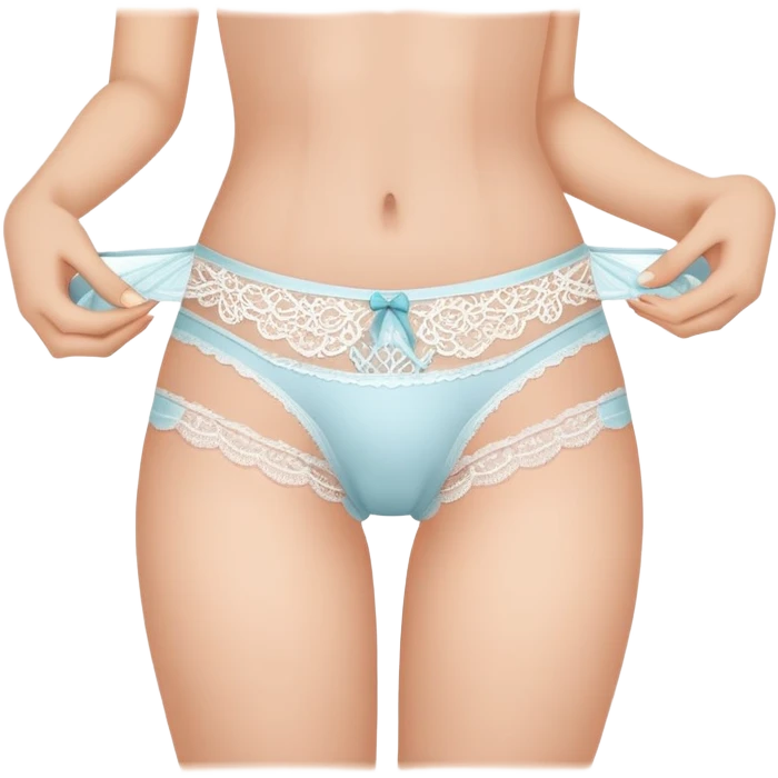 Holding underwear emoji
