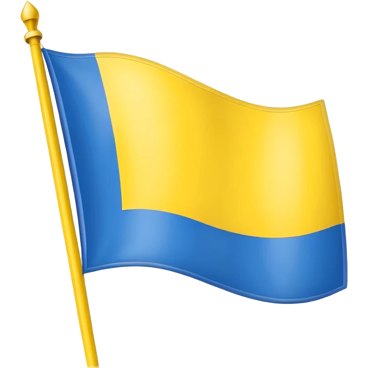 Uma bandeira de país tipo da Ucrânia mais em vez da cor azul vc coloca a cor preta onde fica o azul emoji