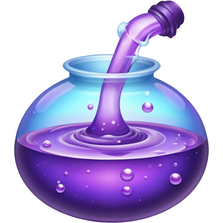 purple potion and effect emoji