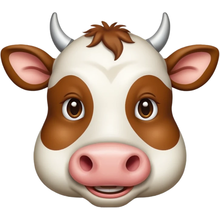 A smirking cow. 😏😏 emoji