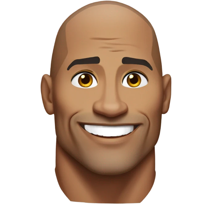 Dwayne the rock Johnson  emoji