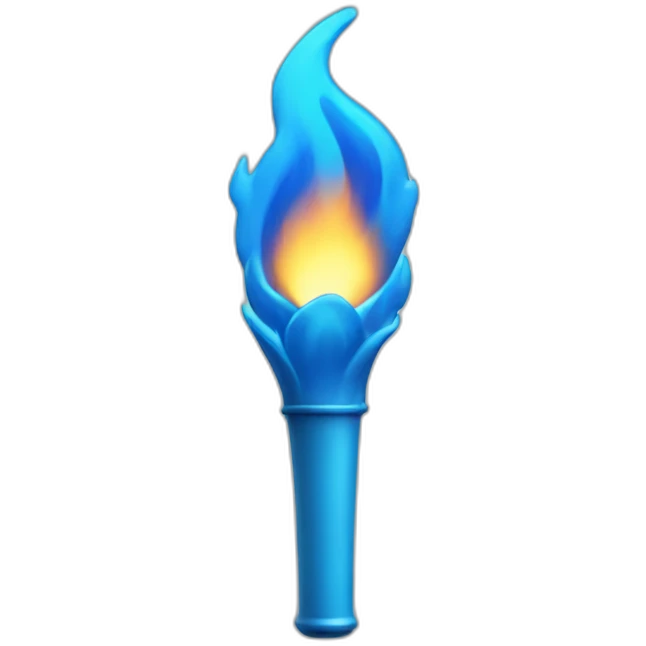 blue flame torch emoji
