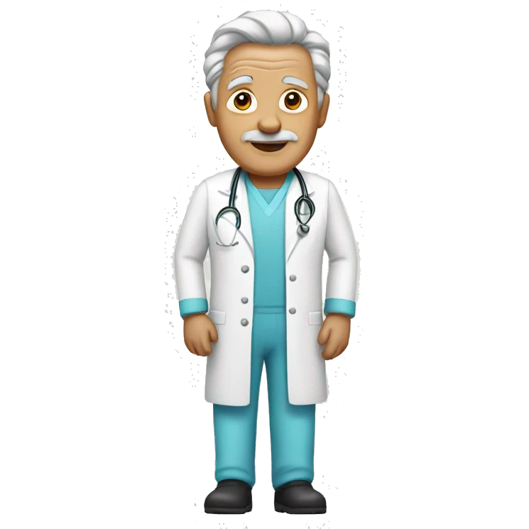 Older man with nurse outfit  emoji