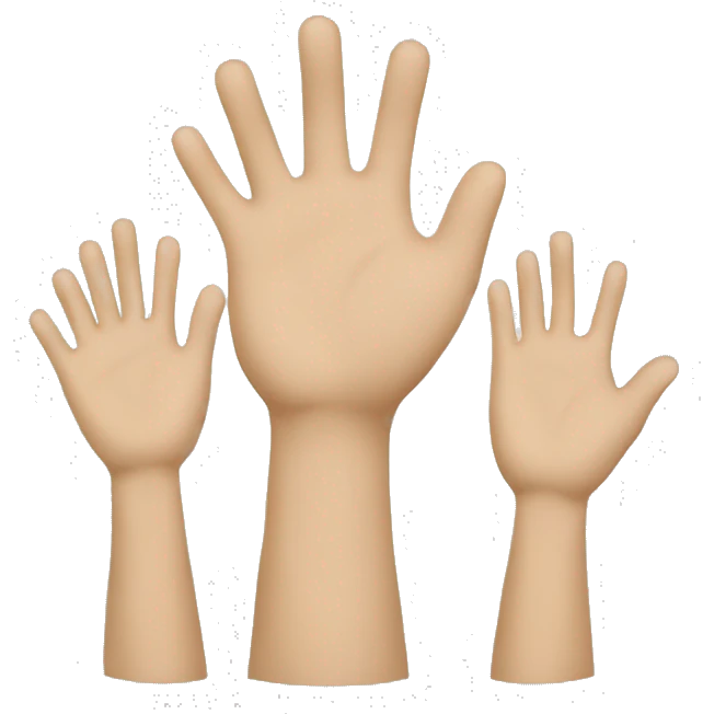 black and white clapping hands png emoji
