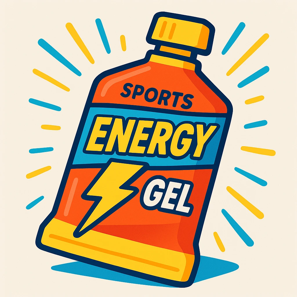 sports energy gel, vibrant packaging, dynamic, energetic, modern style emoji