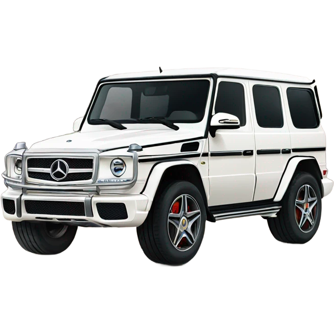 White Mercedes gwagon emoji