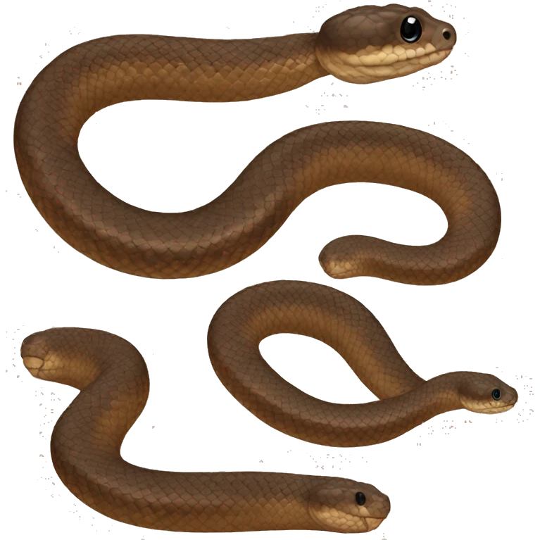 Baby brown hognose snake  emoji