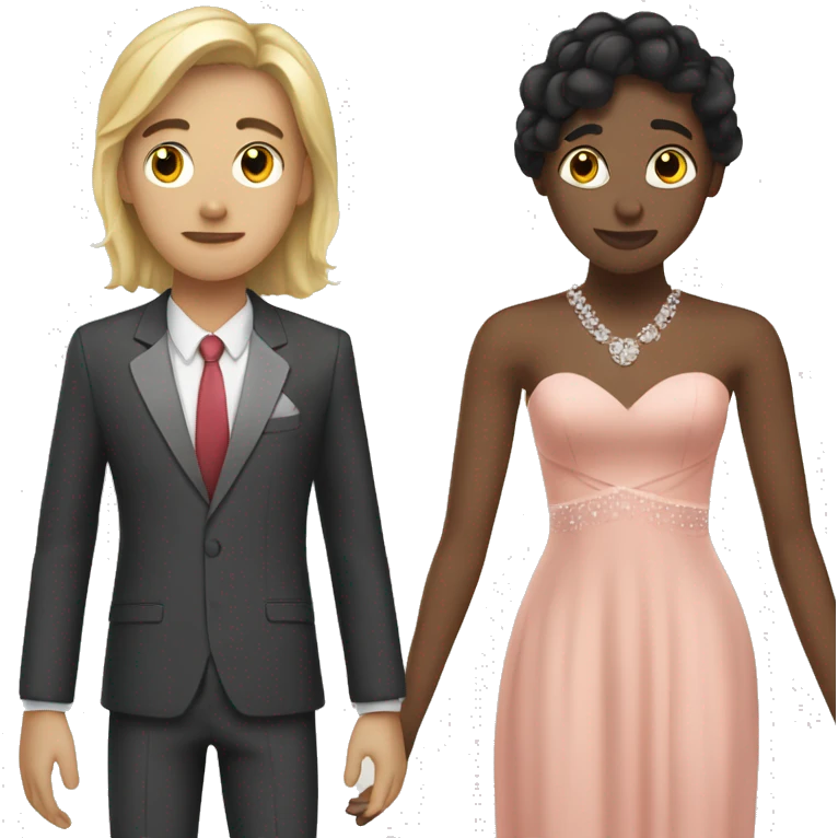 Me and this girl who hates me at prom emoji