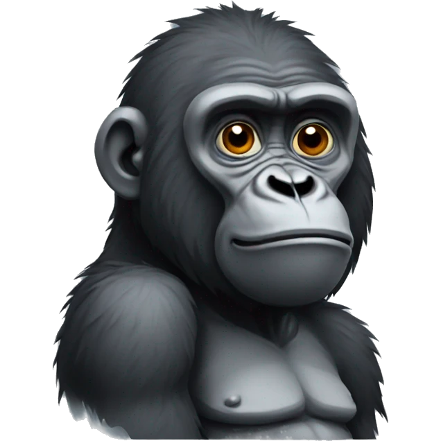 Sad gorilla emoji
