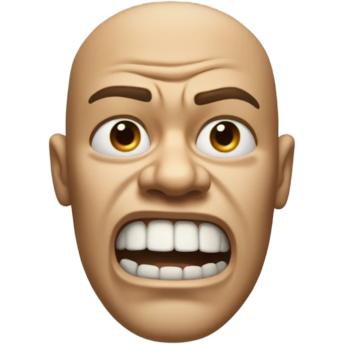 Mad face emoji