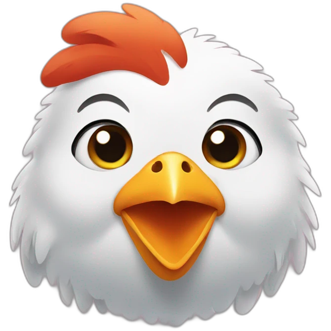 cute chicken emoji