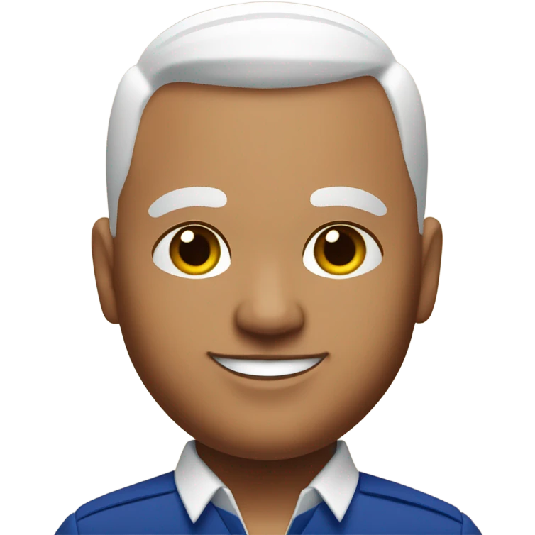 Bald and fat male flight attendant on Southwest Airlines  emoji