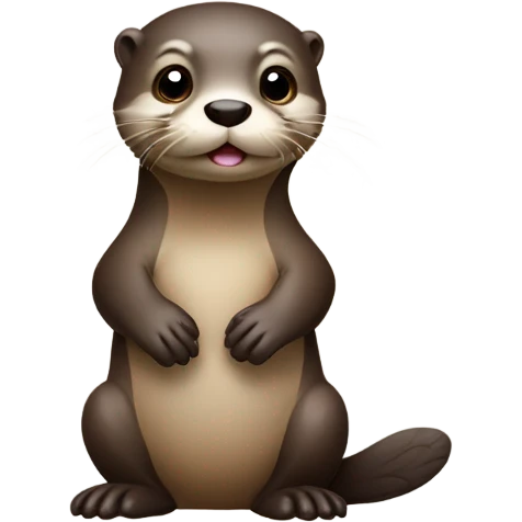 shy otter emoji