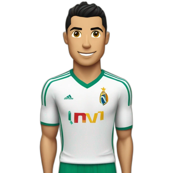 Cristiano Ronaldo porte le maillot ageriap, emoji