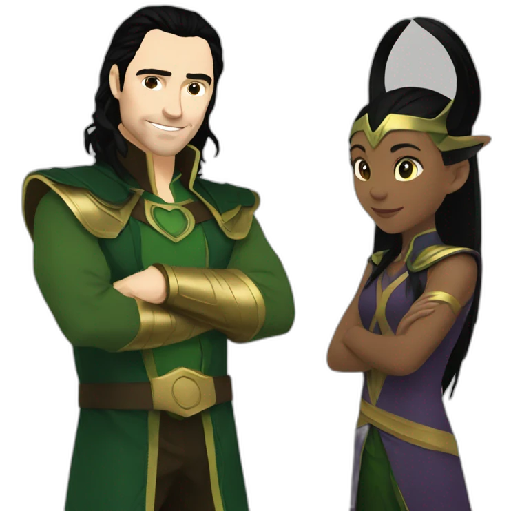 Loki and slyvie emoji