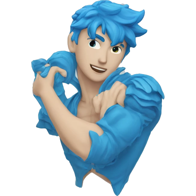 Coeur bleu brisé  emoji