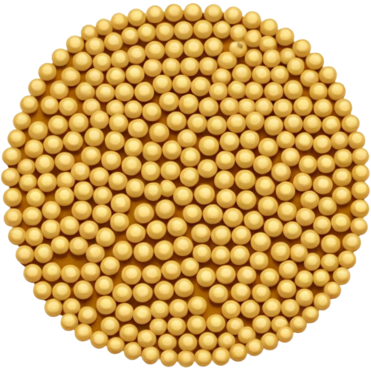 a simple pile of light-yellow, beige-tinted mustard seeds, round and small emoji