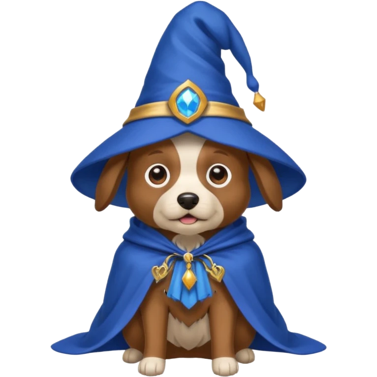Dog wizard emoji