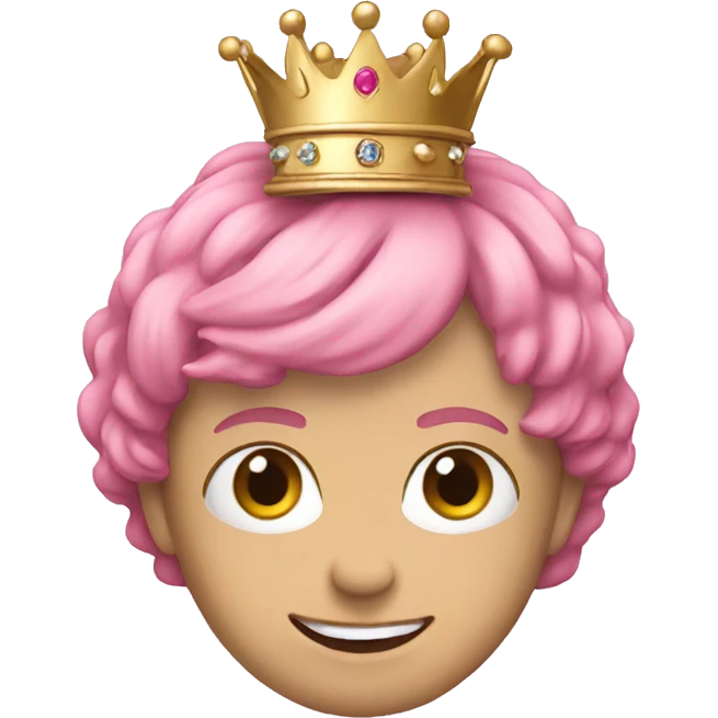 Crown-pink emoji