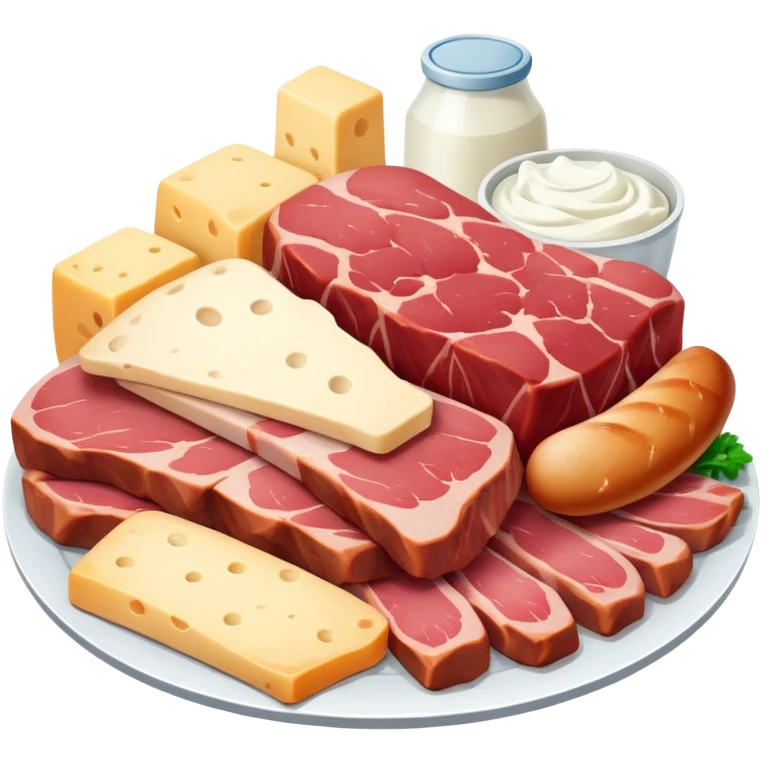 meat and dairy emoji