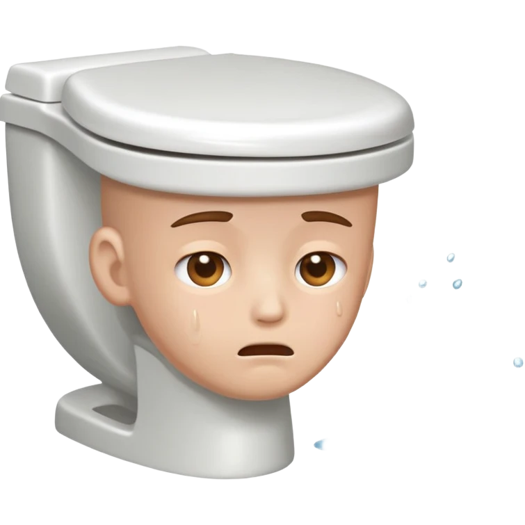Head in toilet emoji