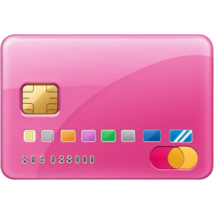 pink credit card transfer emoji