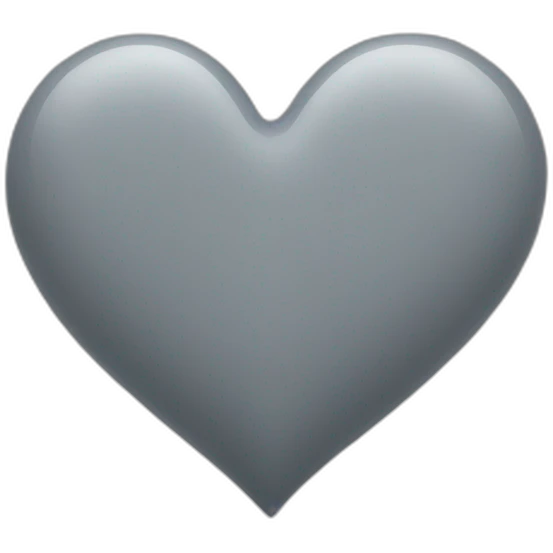 Grey heart emoji