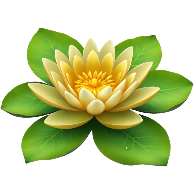 Golden waterlily emoji