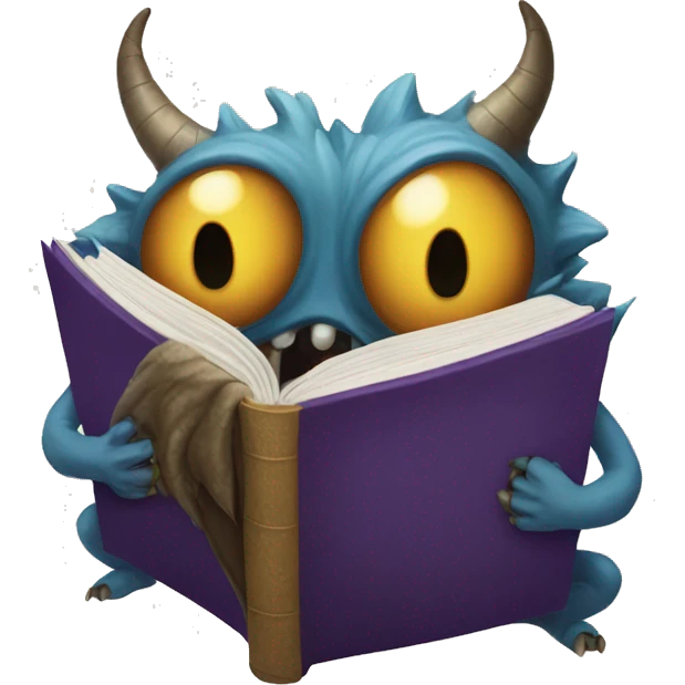 monster book of monsters emoji