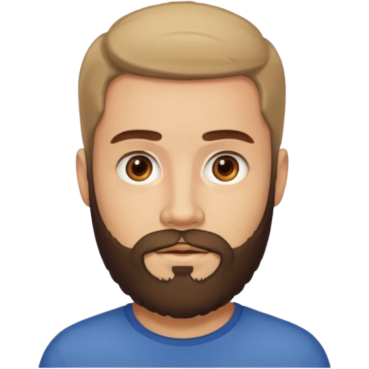 homme avec une barbe emoji