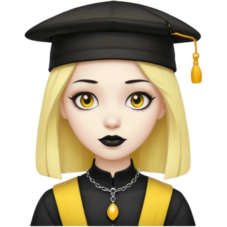 gothic with yellow hat emoji