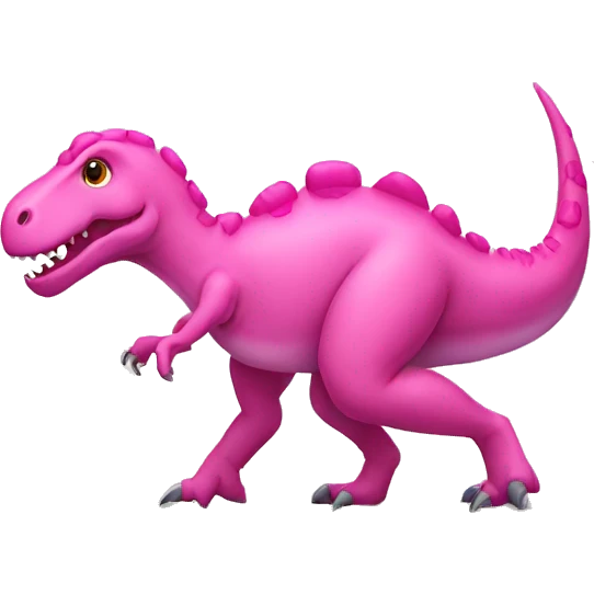 Pink dinosaur emoji