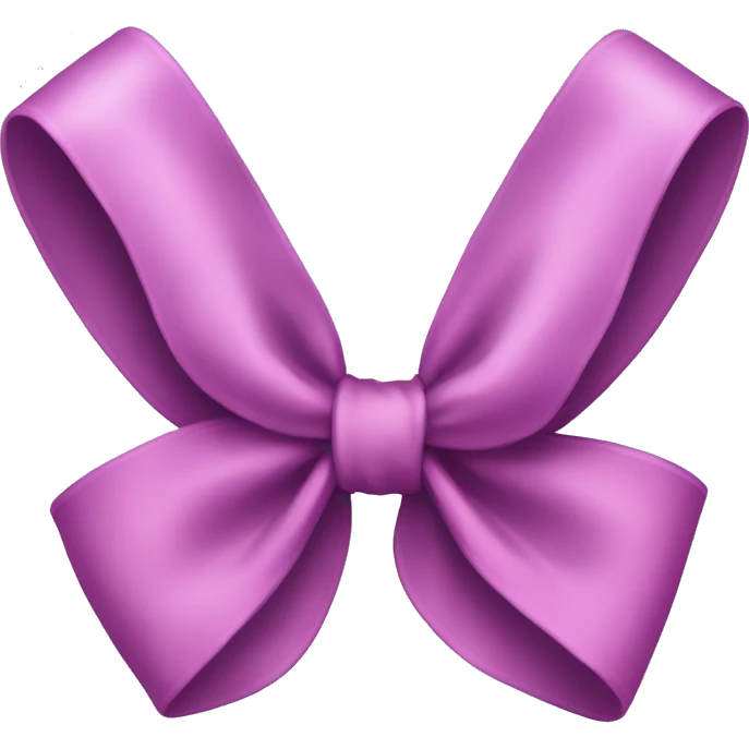 Coquette bow emoji