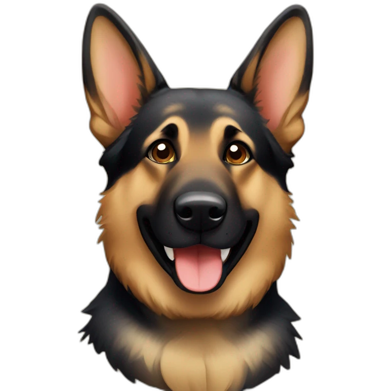 happy german shepherd emoji