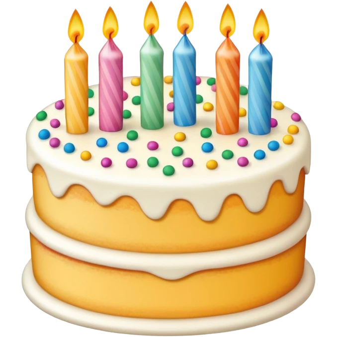 1 layer birthday cake emoji
