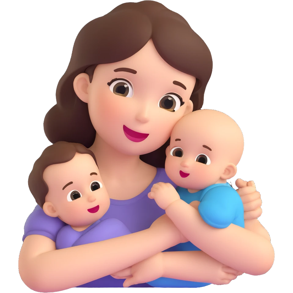 cute baby biting his mother's arm emoji