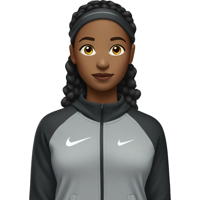 black teenage girls with nike tracksuit emoji