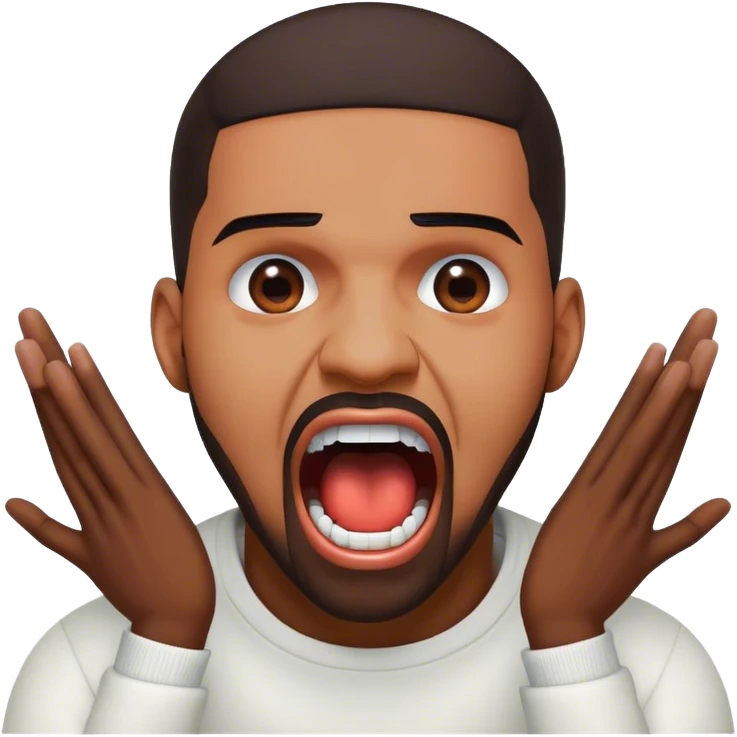 Drake screaming emoji