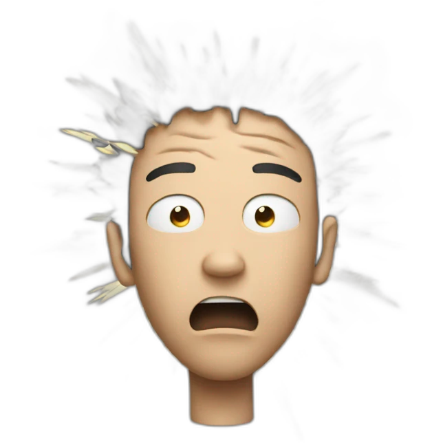 exploding depression emoji