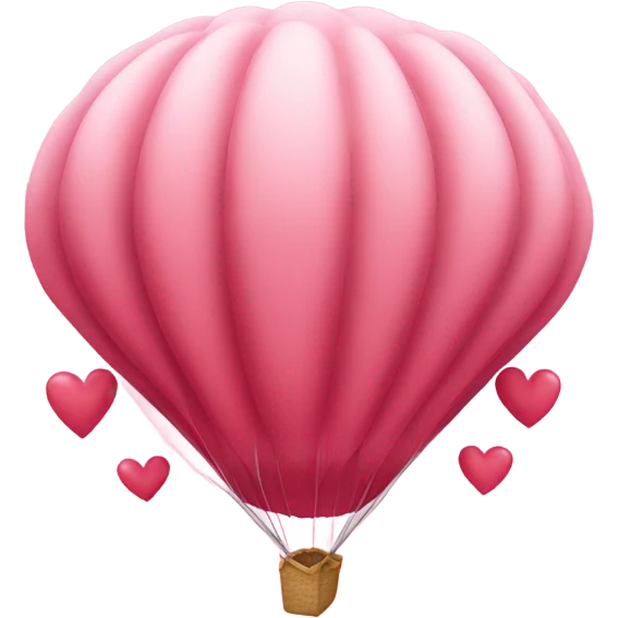 Parachute with hear eyes emoji