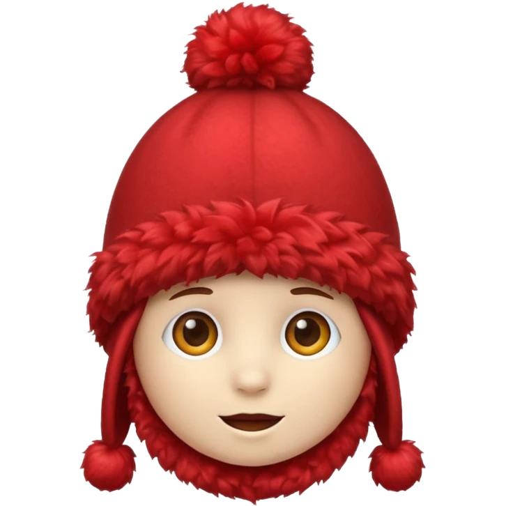 red fluffy hat(just hat) emoji