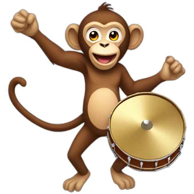 monkey with cymbals emoji